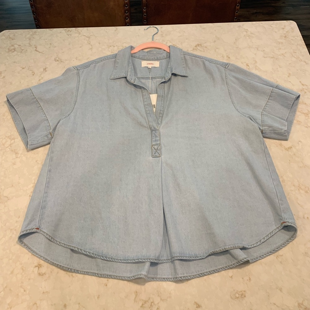 Xirena denim top NWT